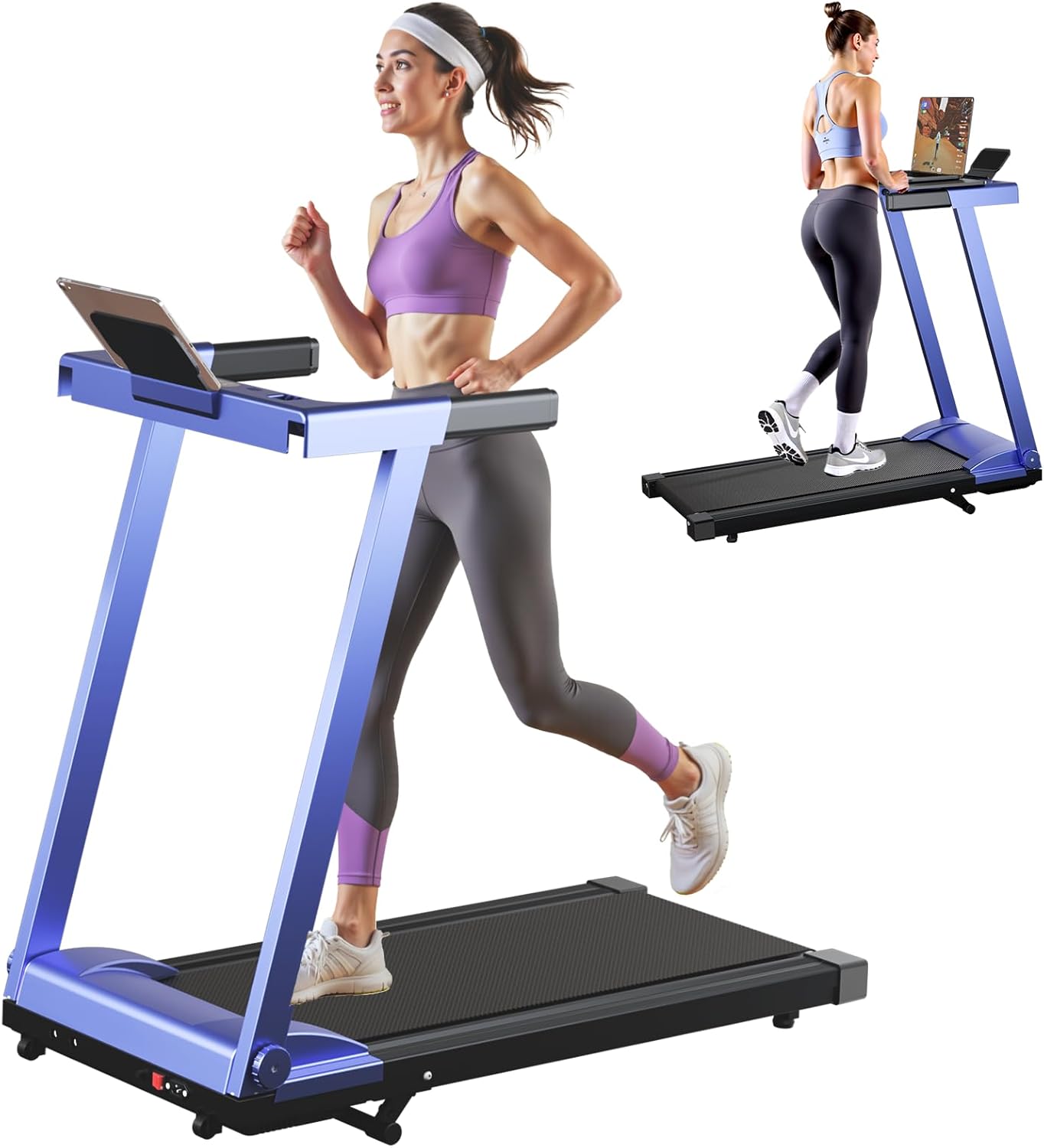 Zeneletics Foldable Treadmill with Smart Console