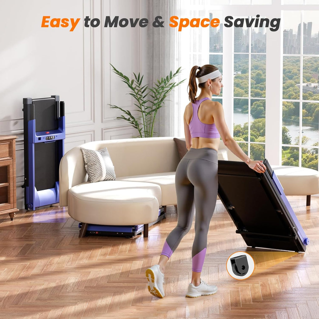 Zeneletics Foldable Treadmill with Smart Console