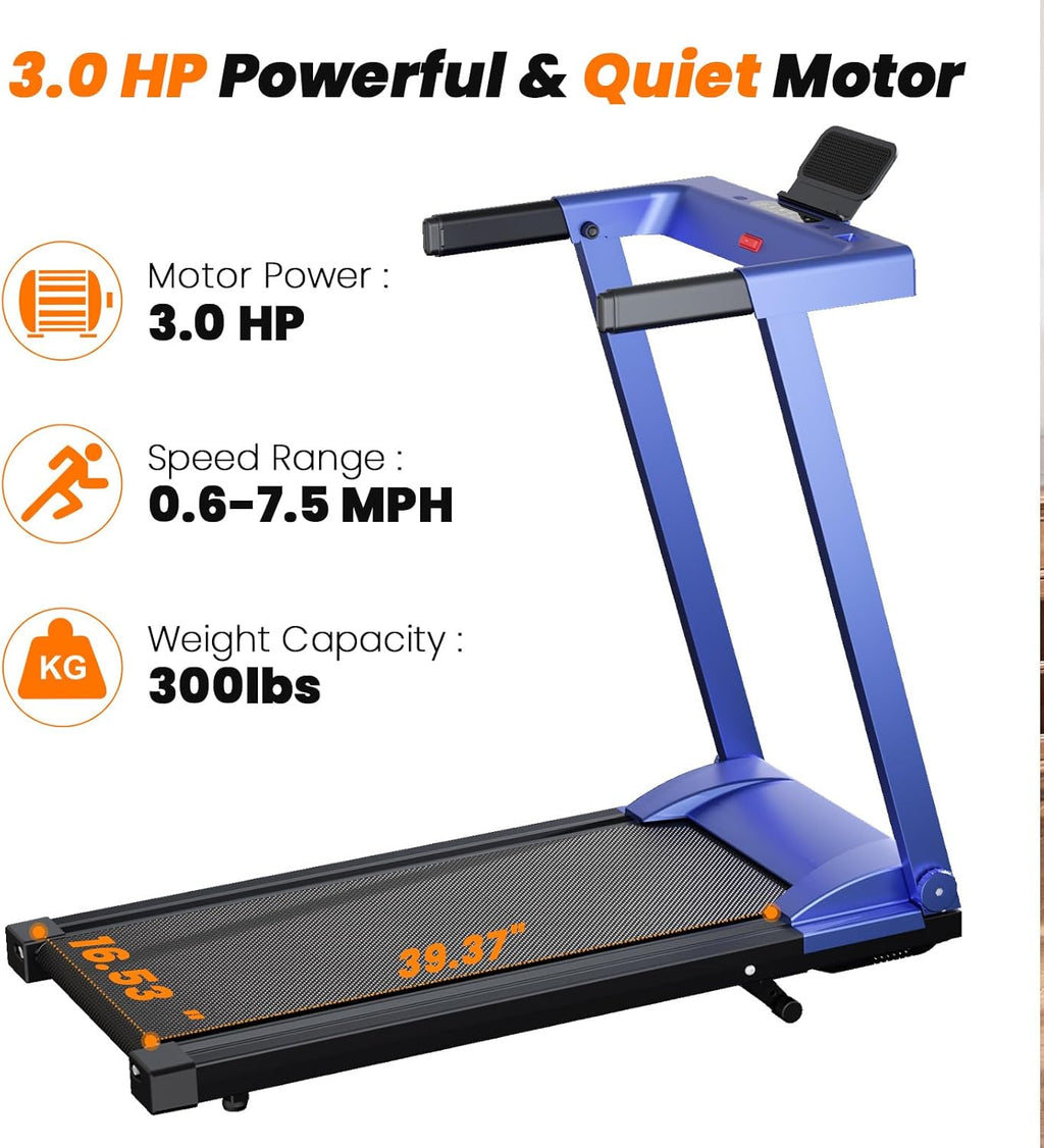 Zeneletics Foldable Treadmill with Smart Console