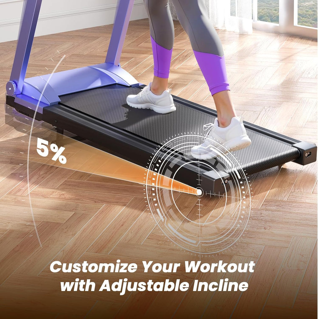 Zeneletics Foldable Treadmill with Smart Console