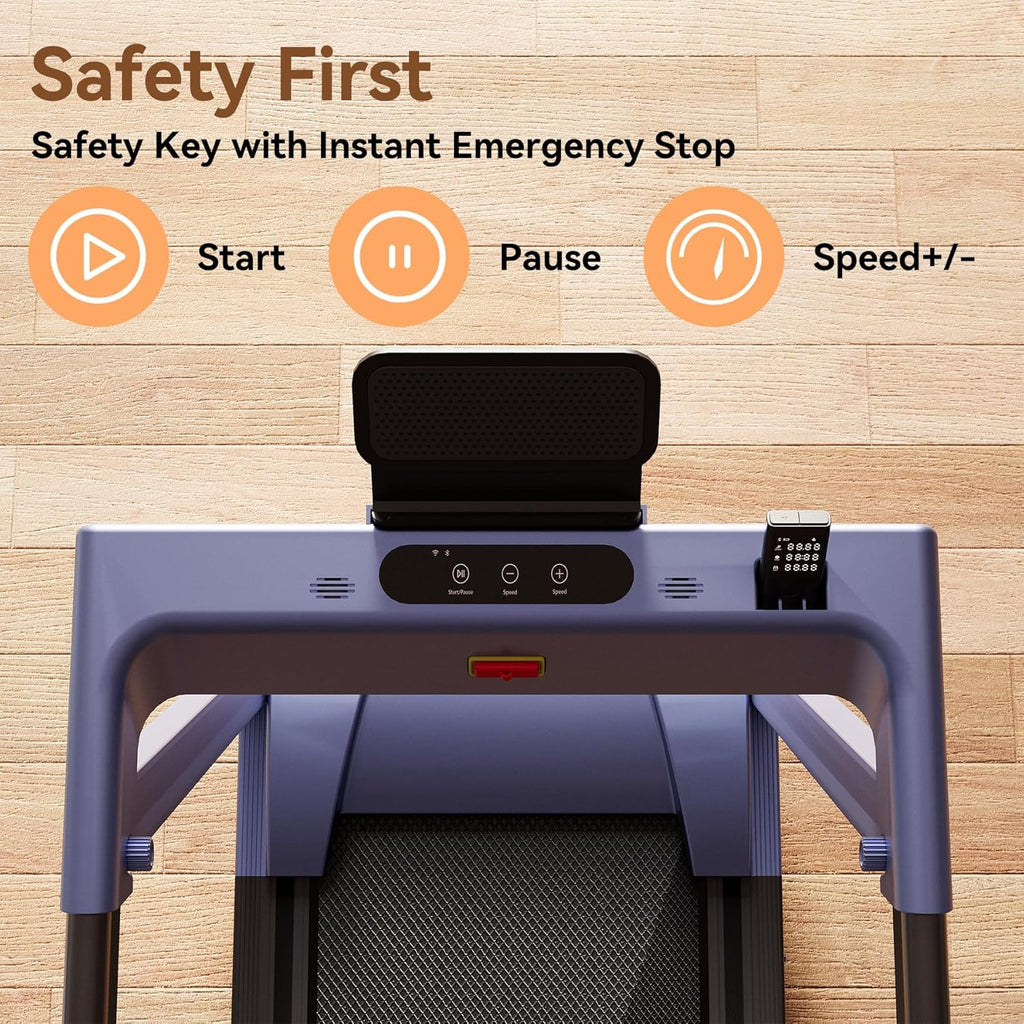 Zeneletics Foldable Treadmill with Smart Console