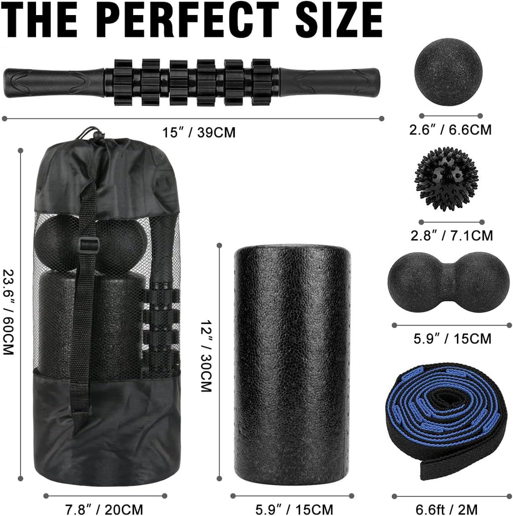 Zeneletics High-Density Foam Roller Set