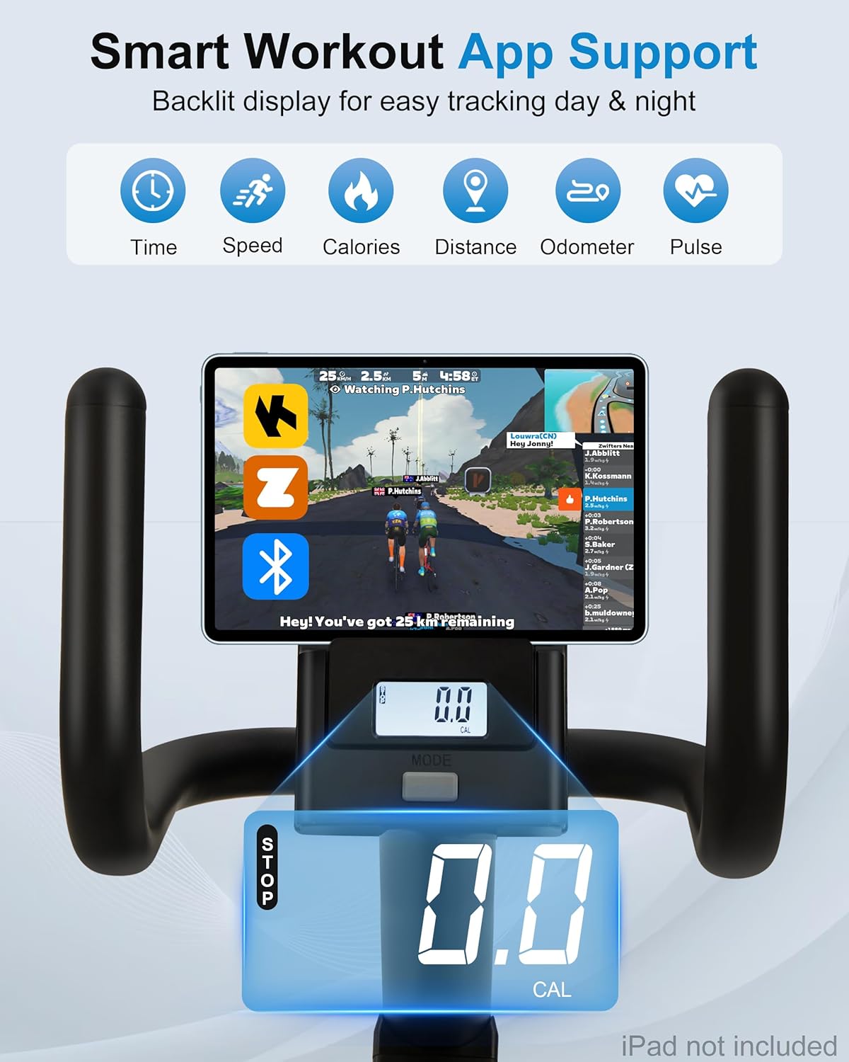 Zeneletics Smart Exercise Bike with Bluetooth Connectivity