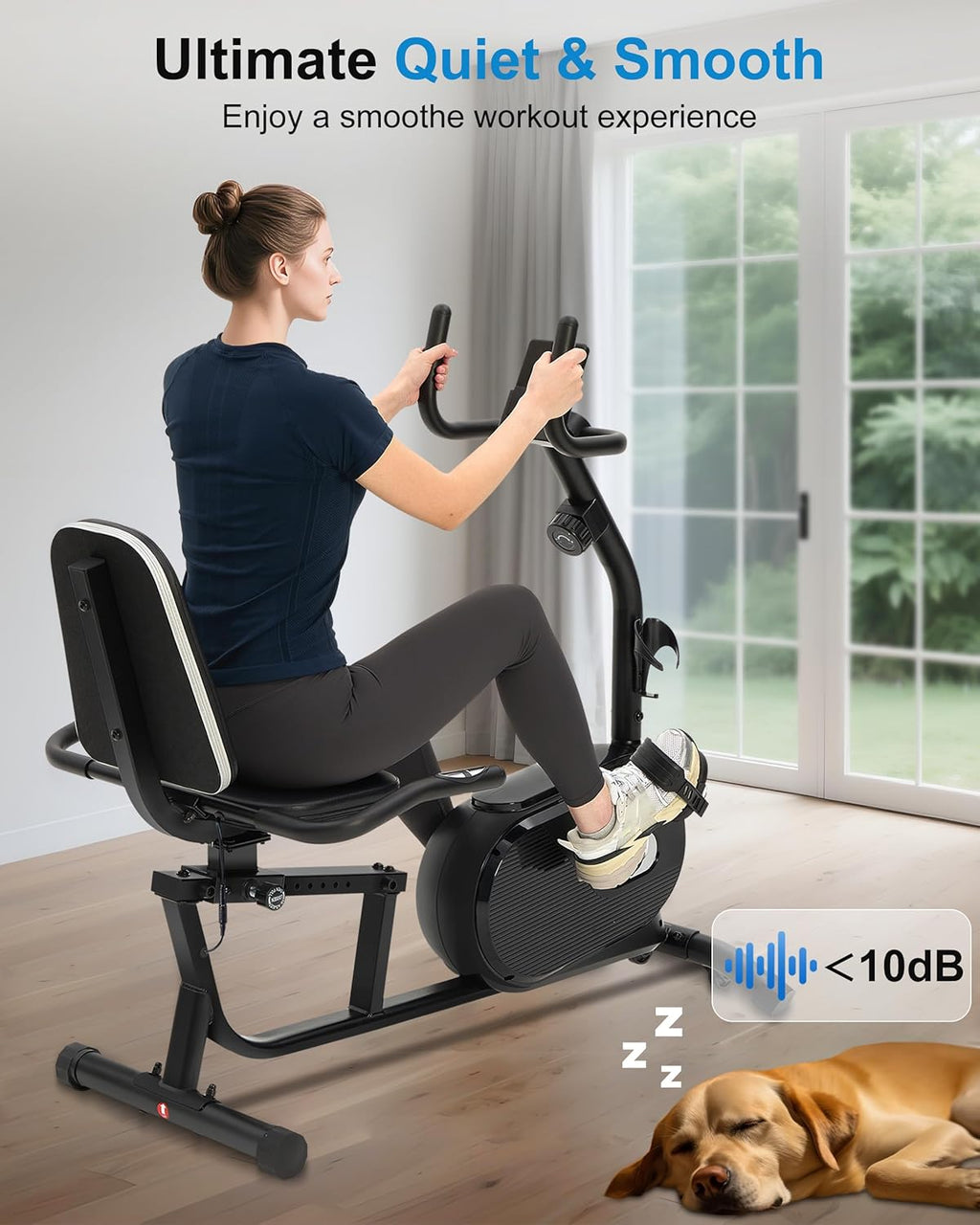 Zeneletics Smart Exercise Bike with Bluetooth Connectivity