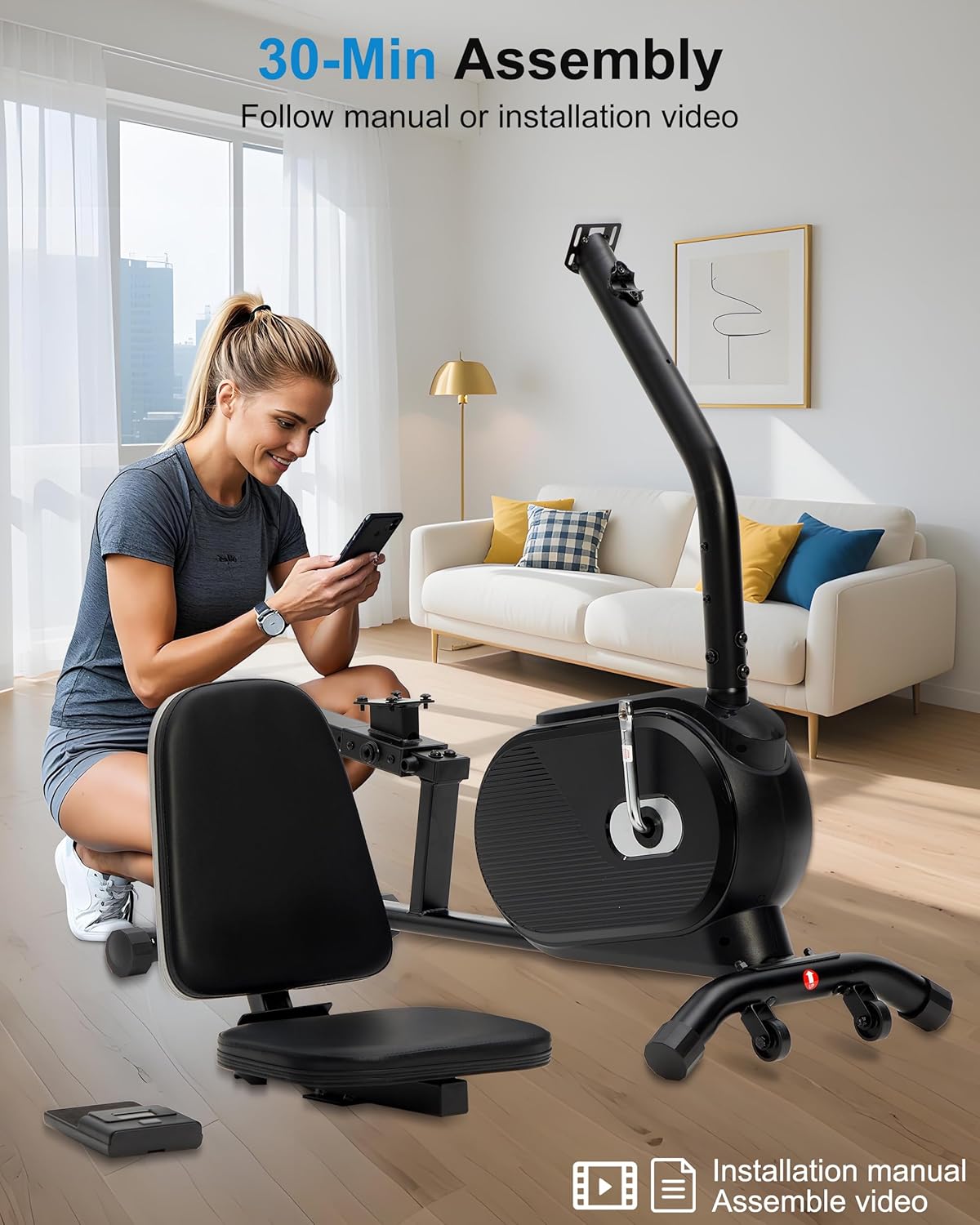 Zeneletics Smart Exercise Bike with Bluetooth Connectivity